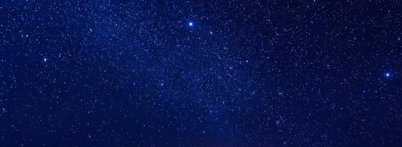 Clear night sky with stars